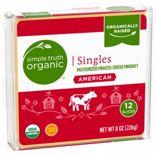 Simple Truth Organic® Singles American Sliced Cheese Perspective: back