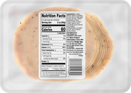 Simple Truth™ Peppered Turkey Slices Perspective: back