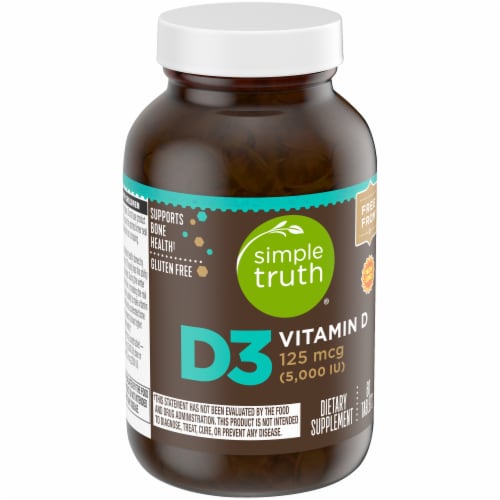 Simple Truth® Vitamin D3 Tablets 5000IU 60 Count Perspective: back