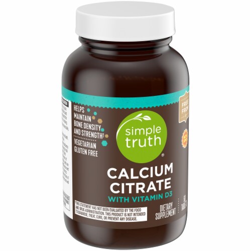 Simple Truth® Calcium Citrate with Vitamin D3 Tablets Perspective: back