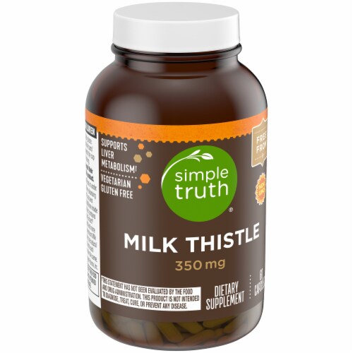 Simple Truth® Milk Thistle Capsules 350mg Perspective: back