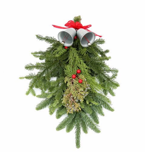 BLOOM HAUS™ Holiday Door Swag Perspective: back