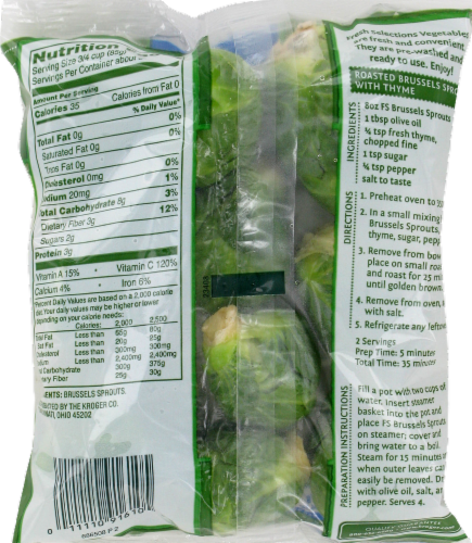 Fresh Selections Brussels Sprouts Perspective: back