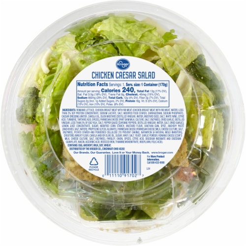 Kroger® Chicken Caesar Salad Bowl Kit Perspective: back