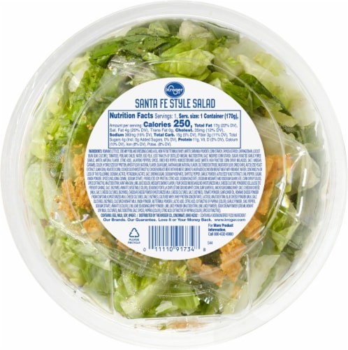 Kroger® Santa Fe Style with Chicken Salad Bowl Kit Perspective: back