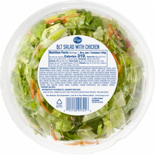 Kroger® BLT with Chicken Salad Kit Perspective: back