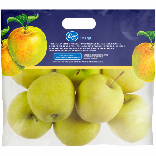 Golden Delicious Apples Fresh Produce Fruit 3 lb Bag