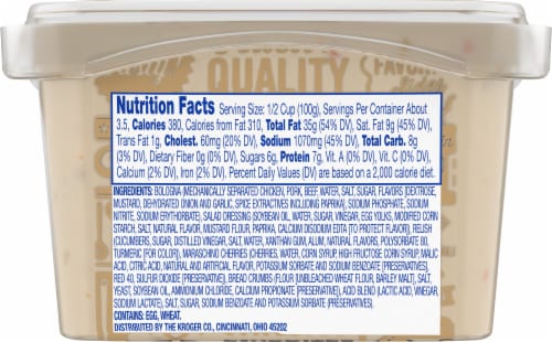 Kroger® Sandwich Spread Perspective: back