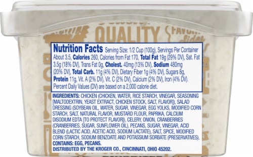 Kroger® Cranberry Pecan Chicken Salad Perspective: back