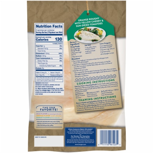 Kroger® Wild Caught Frozen Orange Roughy Fillet Perspective: back