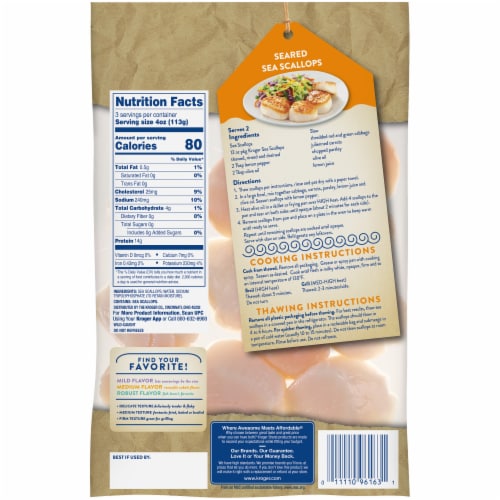 Kroger® Wild Caught Frozen Sea Scallops, 12 oz - Ralphs