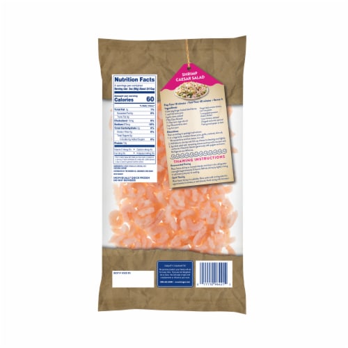Kroger® Wild Caught Cooked & Peeled Frozen Salad Shrimp Perspective: back