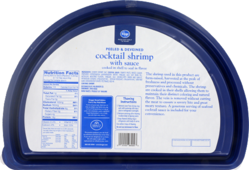 Kroger® Cocktail Shrimp with Sauce Perspective: back