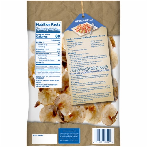 Kroger® Extra Large Raw Shrimp Shell-On Perspective: back