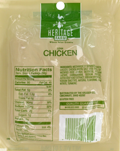 Heritage Farm™ Sliced Chicken Perspective: back