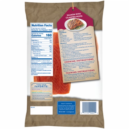 Kroger® Wild Caught Boneless Frozen Sockeye Salmon Perspective: back