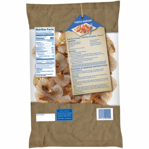 Kroger® Shell-On Easy Peel Large Raw Frozen Shrimp Perspective: back