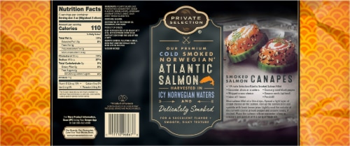 Private Selection® Farm Raised Norwegianˆ Atlantic Salmon Pre-Sliced Cold Smoked Traditional Perspective: back