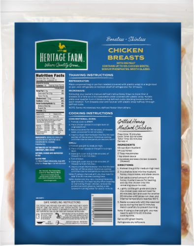 Heritage Farm® Boneless Skinless Chicken Breasts Perspective: back