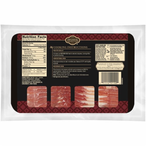 Private Selection® Hardwood Smoked Center Cut Bacon Perspective: back