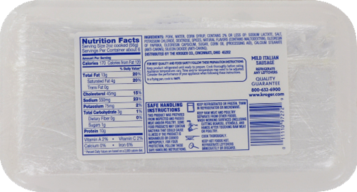 Kroger® Mild Italian Ground Sausage Perspective: back