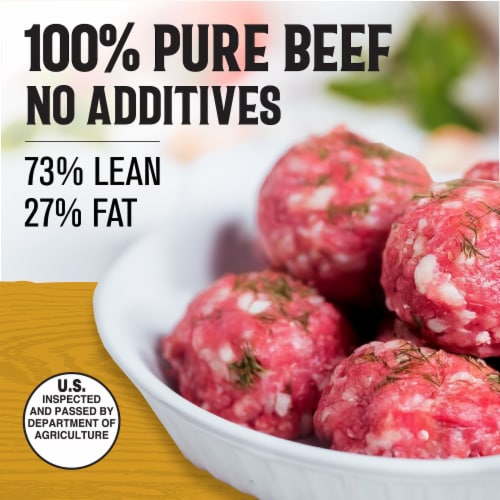 Kroger® 73/27 Ground Beef Tray 1 LB Perspective: back