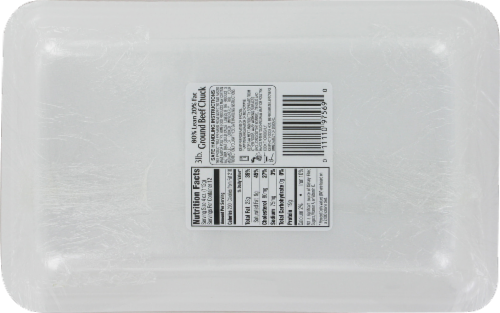 Kroger® 80% Lean 20& Fat Ground Beef Chuck Perspective: back