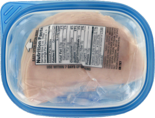 Kroger® Deli Thin Sliced Oven Roasted Turkey Breast Perspective: back