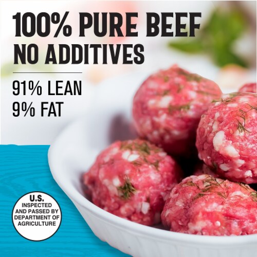 Kroger® 91/9 Lean Ground Beef Roll Perspective: back