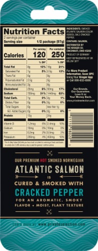 Private Selection® Cracked Pepper Smoked Norwegian Atlantic Salmon Perspective: back
