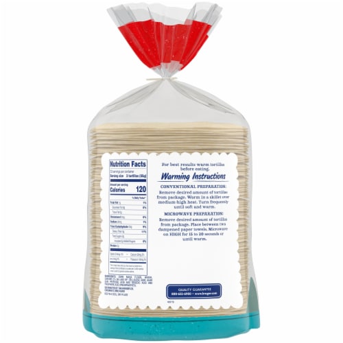 Kroger® White Corn Tortillas Perspective: back