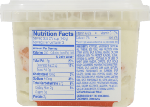 Kroger® American Potato Salad Perspective: back