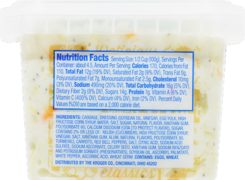 Kroger® Creamy Cole Slaw Perspective: back