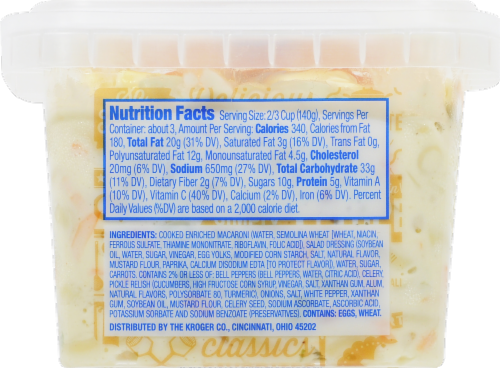 Kroger® Traditional Macaroni Salad Perspective: back