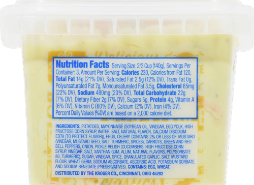 Kroger® Egg Mustard Potato Salad Perspective: back