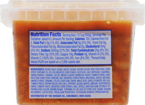 Kroger® Homestyle Baked Beans Perspective: back
