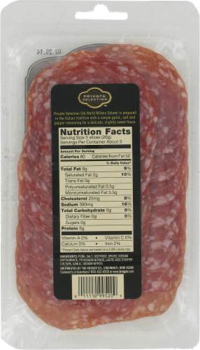Private Selection™ Old World Milano Salami Perspective: back