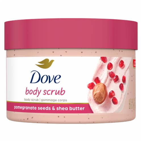 Dove Exfoliating Body Polish Pomegranate & Shea Butter Scrub Perspective: back