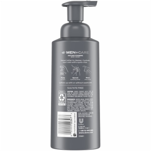 Dove Men+Care Extra Fresh Foaming Body Wash Perspective: back