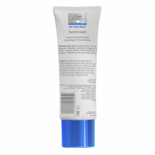 Dove DermaSeries Dry Skin Relief Replenishing Hand Cream Perspective: back