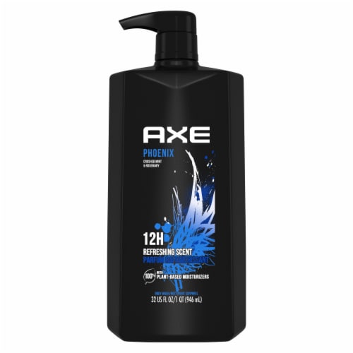 AXE Phoenix Crushed Mint & Rosemary Scented Body Wash Perspective: back
