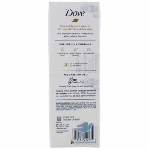Dove Beauty Bar Relaxing Lavender Gentle Skin Cleanser Perspective: back