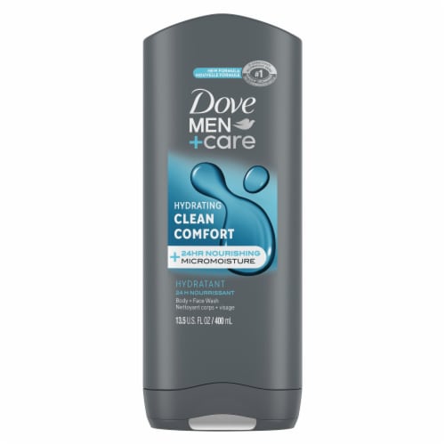 Dove Men+Care Hydrating Clean Comfort Body and Face Wash Perspective: back