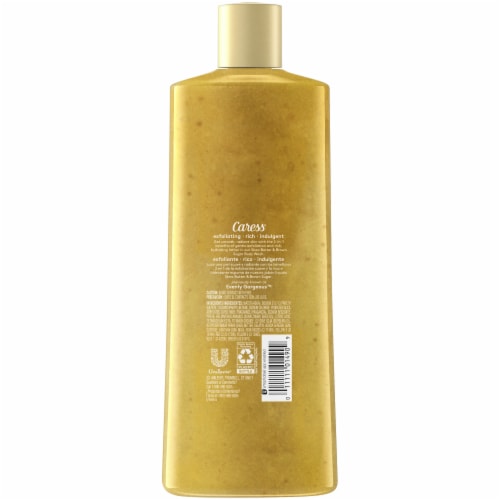 Caress Shea Butter & Brown Sugar Exfoliating Body Wash Perspective: back