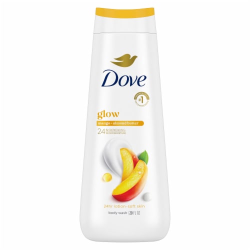 Dove Glowing Mango & Almond Butter Body Wash Perspective: back