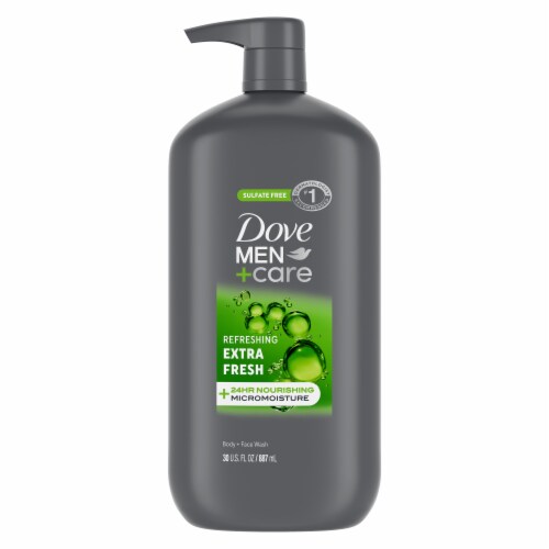 Dove Men+Care Refreshing Extra Fresh Body and Face Wash Perspective: back