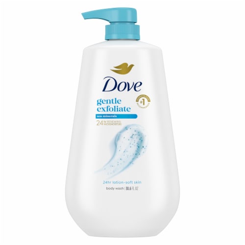 Dove Gentle Exfoliating With Sea Minerals Body Wash with Pump, 30.6 oz ...