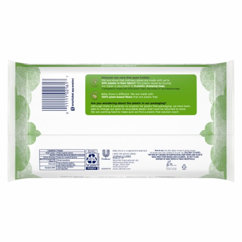 Dove Sensitive Skin Hypoallergenic Baby Wipes Perspective: back