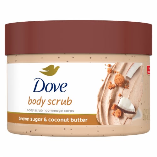 Dove Exfoliating Body Scrub Polish Brown Sugar & Coconut Butter Perspective: back