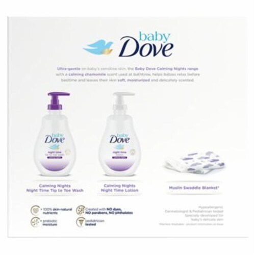 Baby Dove Night Time Care Gift Set Perspective: back